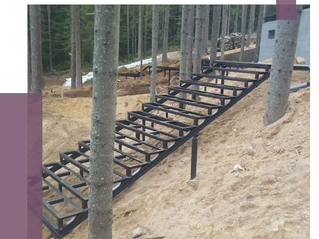 Монтаж металлических лестниц в Новосибирске от 13470 руб. 