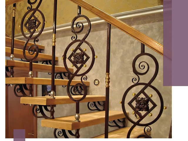 Изготовление кованых лестниц под ключ в Новосибирске