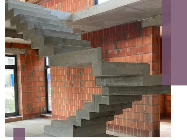 Изготовление бетонных лестниц под ключ в Новосибирске