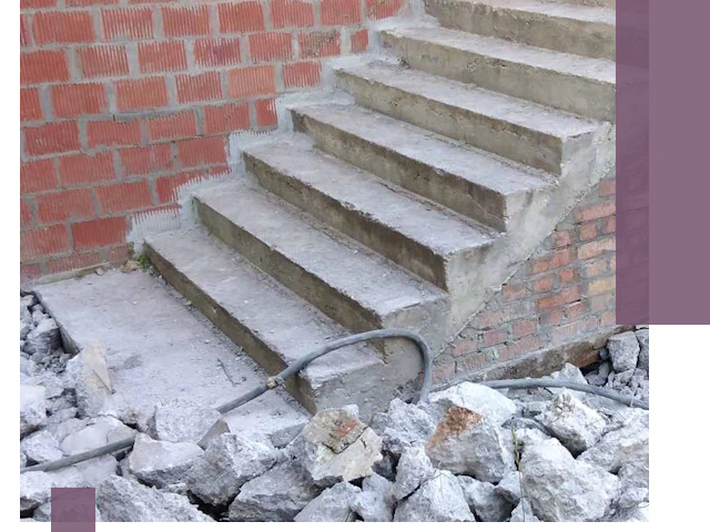 Демонтаж бетонных лестниц в Новосибирске: быстро и безопасно