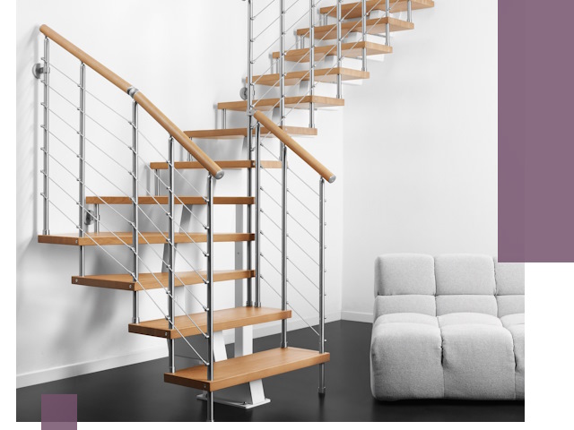 Модульные лестницы под ключ в Новосибирске — монтаж и изготовление