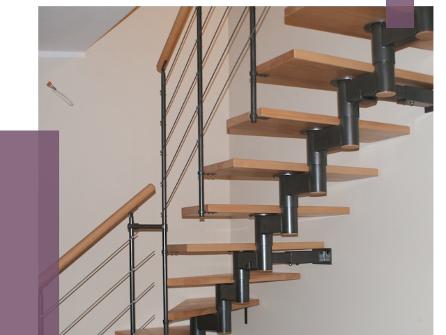 Изготовление модульных лестниц в Новосибирске от 11437 руб. 