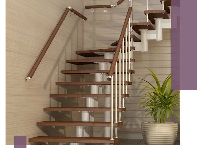 Изготовление модульных лестниц под ключ в Новосибирске