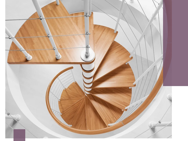 Изготовление винтовых лестниц под ключ в Новосибирске