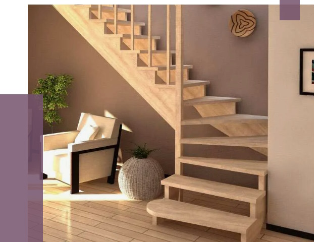 Изготовление Г-образных лестниц в Новосибирске от 18807 руб. 