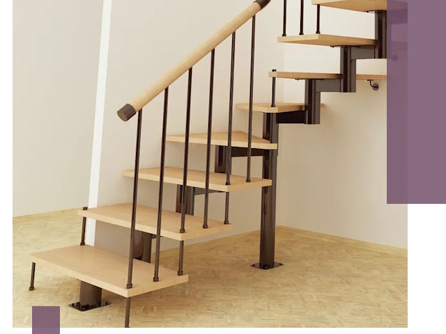 Монтаж лестниц на больцах в Новосибирске — быстро и надежно