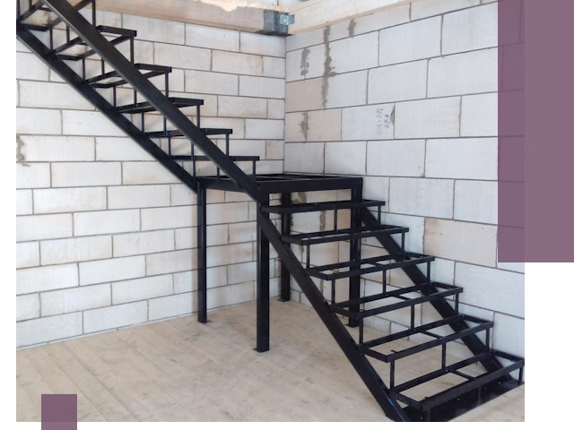 Лестницы на металлокаркасе под ключ в Новосибирске — изготовление и монтаж