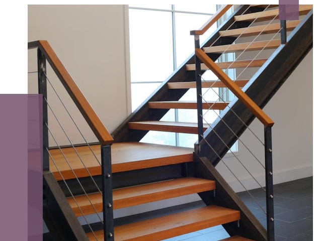 Изготовление лестниц на металлокаркасе в Новосибирске от 18807 руб. | ПРОЛЁТ-Нвс