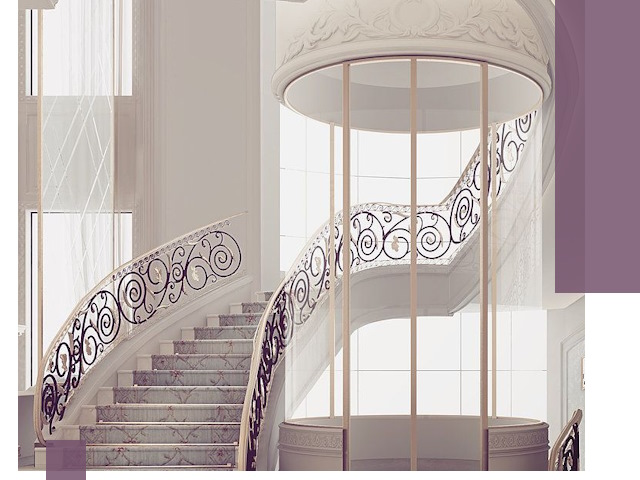 Элитные лестницы на заказ высокого класса в Новосибирске