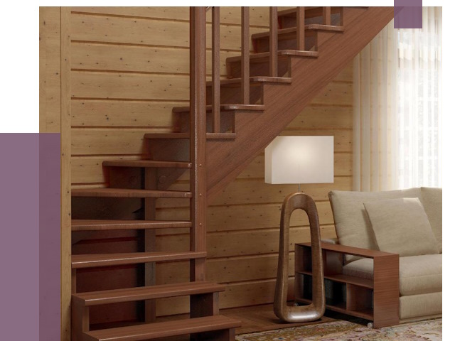 Лестницы эконом класса в Новосибирске от 18146 руб. бюджетные решения