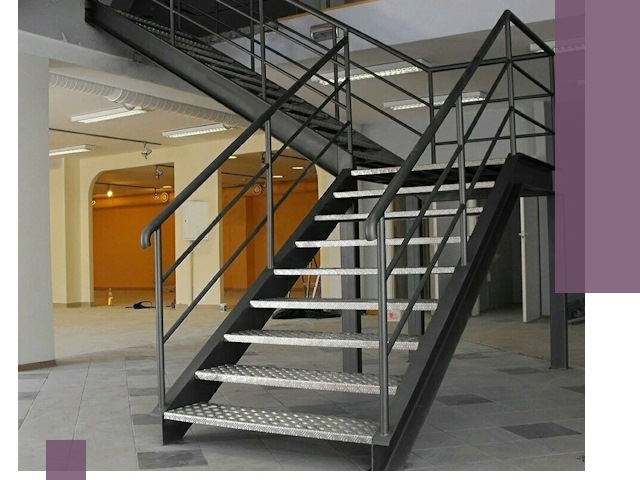 Лестницы для офиса в Новосибирске: изготовление, монтаж, демонтаж