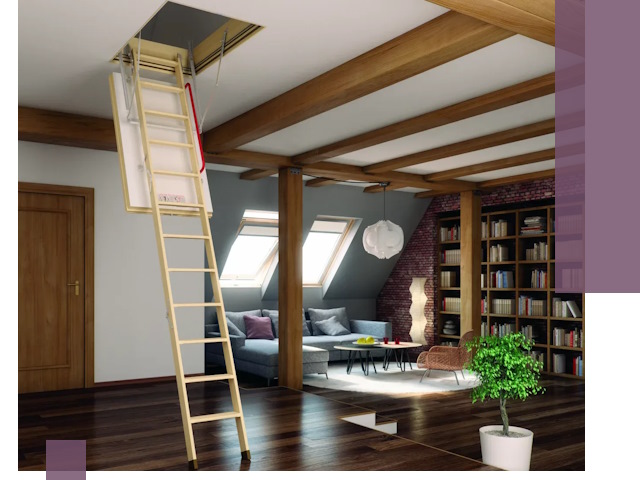 Чердачные лестницы под ключ в Новосибирске: изготовление и монтаж