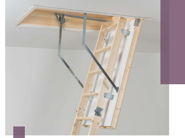 Установка чердачной лестницы под ключ в Новосибирске