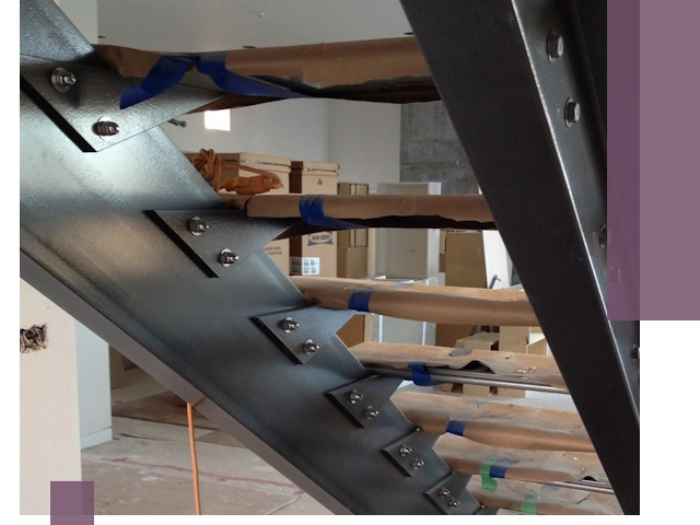 Усиление лестничных конструкций и усиление опор в Новосибирске