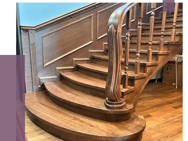 Дубовые лестницы под ключ в Новосибирске от 175364 руб. — ПРОЛЁТ-Нвс
