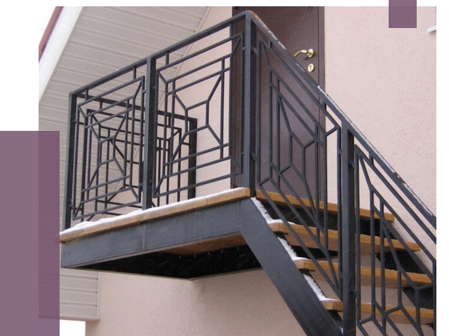 Металлические перила в Новосибирске от 4270 руб.  | ПРОЛЁТ-Нвс