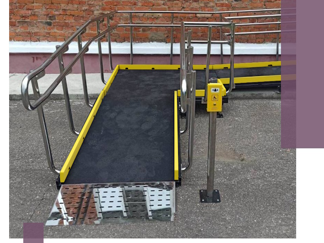 Изготовление наклонных пандусов для инвалидов в Новосибирске