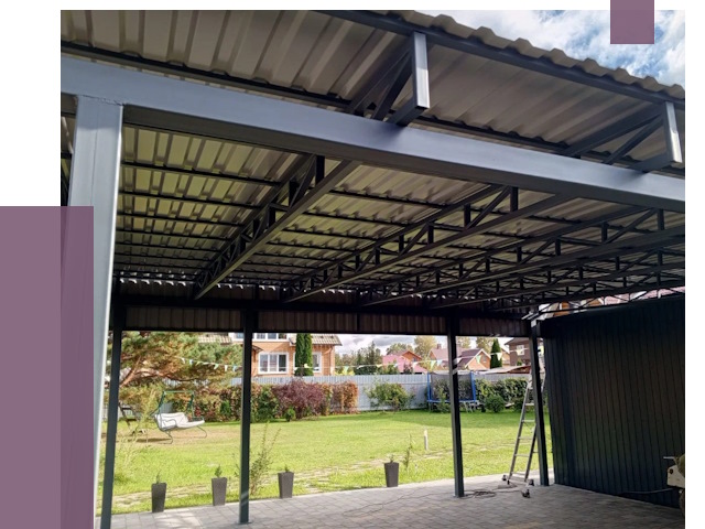 Монтаж навесов в Новосибирске от 7320 руб. — установка навеса | ПРОЛЁТ-Нвс