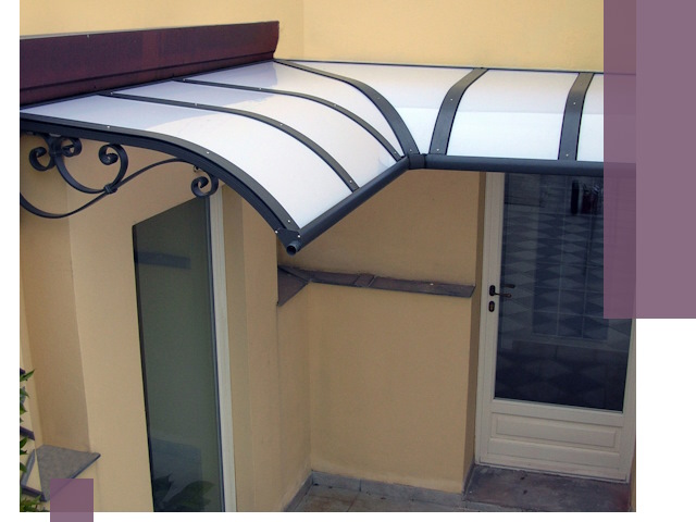 Монтаж козырьков любой сложности в Новосибирске под ключ