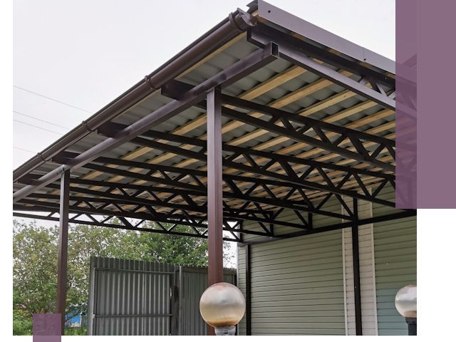 Навесы под ключ в Новосибирске: изготовление, монтаж и гарантия