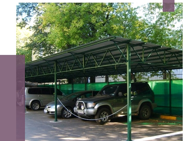 Навесы для парковки в Новосибирске от 79803 руб. заказать | ПРОЛЁТ-Нвс