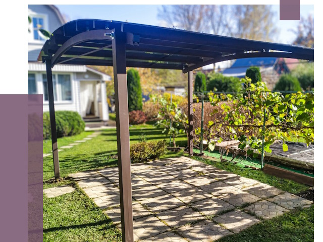 Навесы для дачи в Новосибирске от 12657 руб. под ключ — ПРОЛЁТ-Нвс