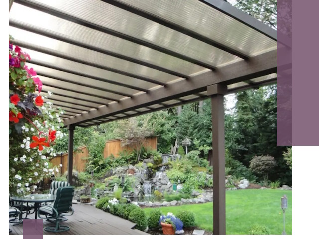 Навесы из поликарбоната под ключ в Новосибирске быстро и надёжно