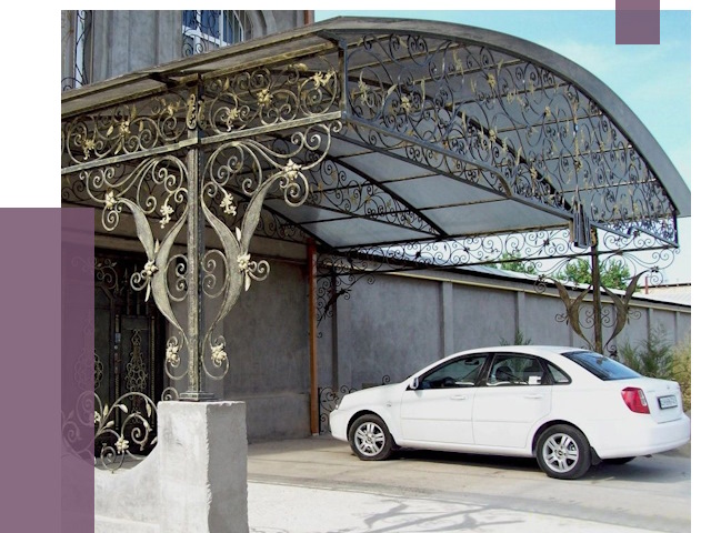 Кованые навесы в Новосибирске от 14487 руб. | ПРОЛЁТ-Нвс