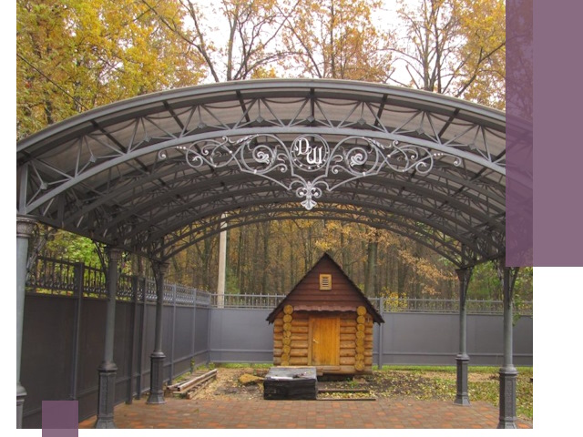 Кованые навесы премиум-класса под заказ в Новосибирске