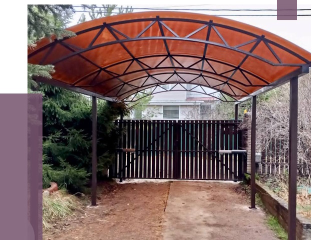 Арочные навесы в Новосибирске от 12657 руб. — изготовление и монтаж | ПРОЛЁТ-Нвс