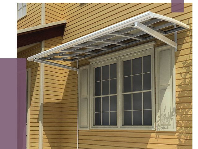 Козырьки над окнами в Новосибирске от 7574 руб. — монтаж, покупки | ПРОЛЁТ-Нвс
