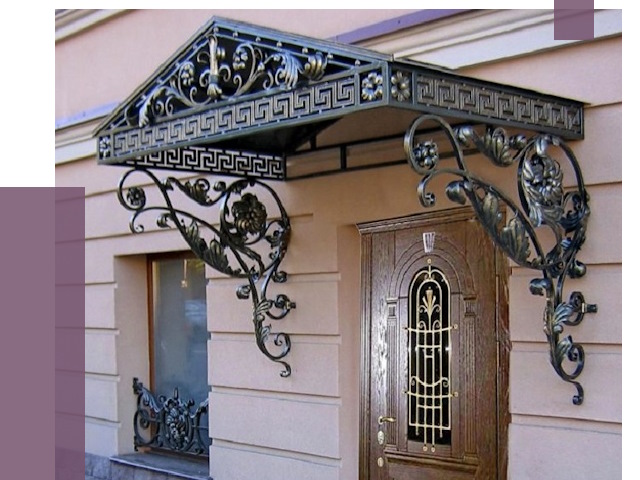 Кованые козырьки в Новосибирске под ключ от 12657 руб. — ПРОЛЁТ