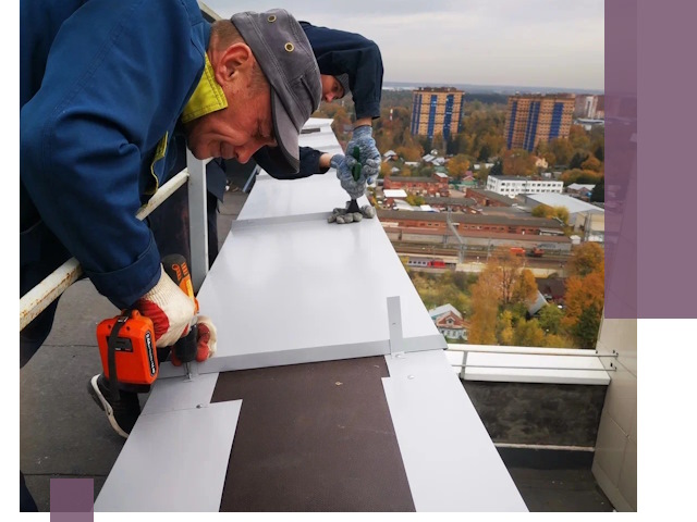 Монтаж парапетов в Новосибирске — установка прочных металлических ограждений