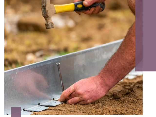 Монтаж металлических бордюров в Новосибирске быстро и качественно