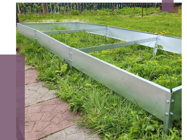 Металлические бордюры для грядок в Новосибирске от 1779 руб.