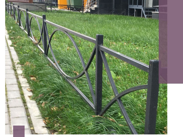 Газонные ограждения из металла в Новосибирске — монтаж и продажа