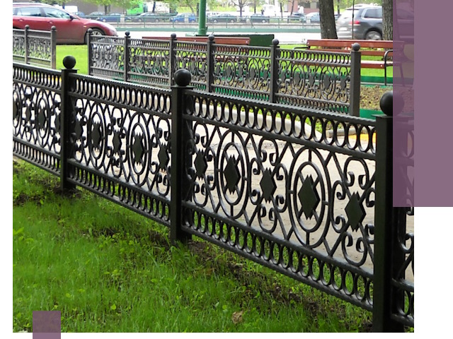 Секционные газонные ограждения под ключ в Новосибирске